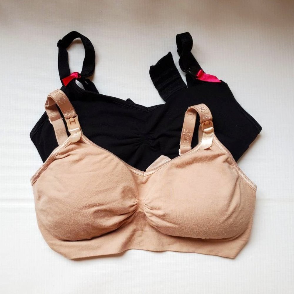 2 x Curve Nursing Bras Bamboo L